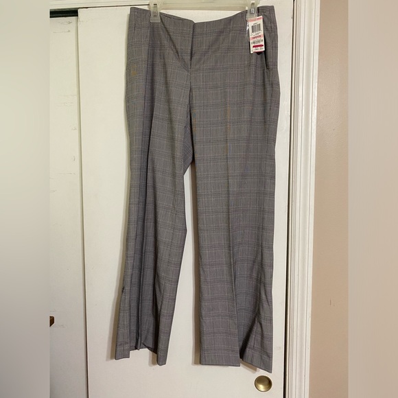INC International Concepts Pants - INC Brand size 10 petite light gray plaid pants - NWT